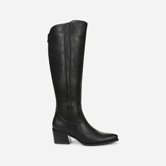 Golden Wide Calf Knee High Boot